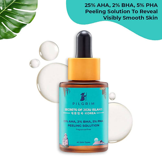 Pilgrim 25% AHA + 2% BHA + 5% PHA Peeling Solution for Face Pigmentation -30 ml