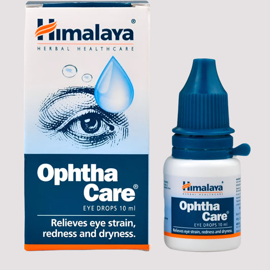 Himalaya Ophthacare Eye Drops, Herbal Eye Care Liquid with Damask Rose & Honey, 10 ml