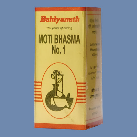 Baidyanath (Nagpur) Moti Bhasma No. 1 – 1g | Ayurvedic Wellness Supplement