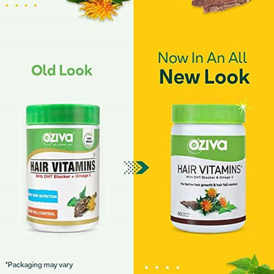 OZiva Hair Vitamins (With Dht Blocker & Omega 3)