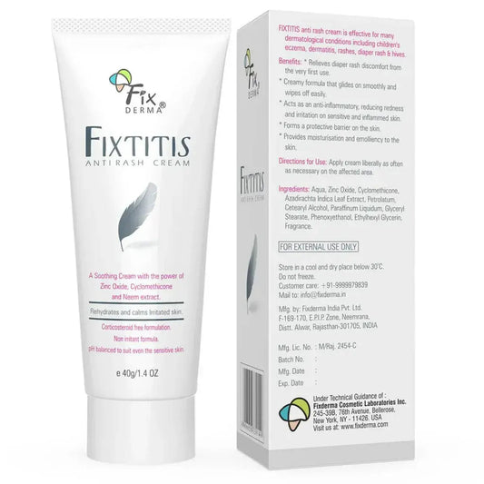 Fixderma Fixtitis Anti-Rash Cream -40 gm