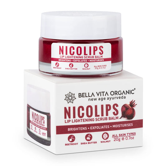 Bella Vita Organic NicoLips Lip Lightening Scrub Balm - 20 gms