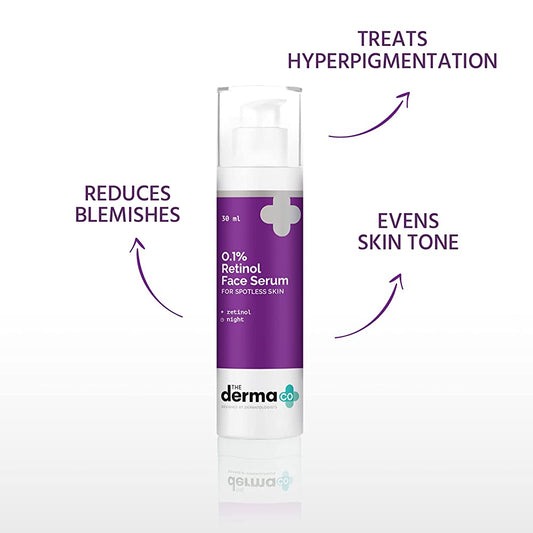 The Derma Co 0.1% Retinol Serum for Spotless Skin - 30 ml