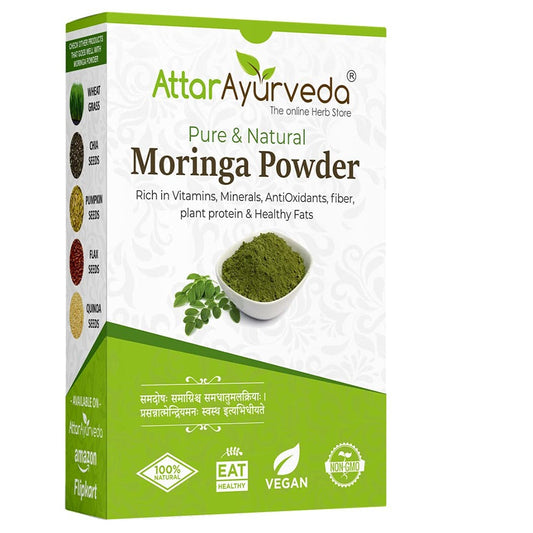 Attar Ayurveda Moringa Powder | 200g | Nutrient-Rich Superfood