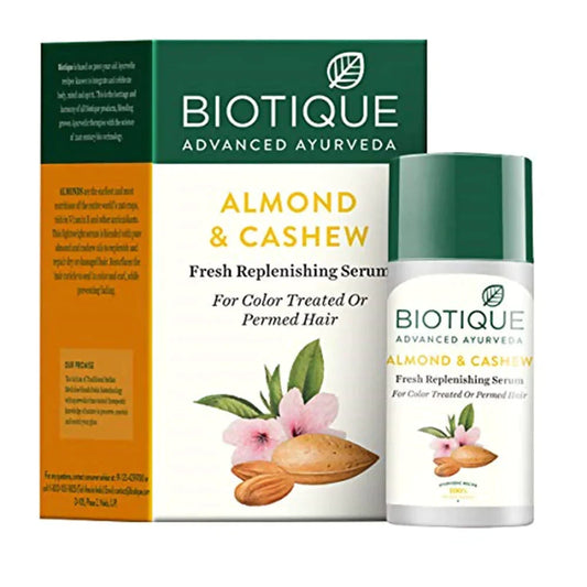 Biotique Advanced Ayurveda Bio Almond and Cashew Replenishing Hair Serum - 40 ml