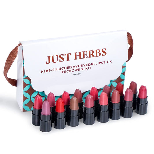 Just Herbs Ayurvedic Lipstick Micro-Mini Trial Kit
