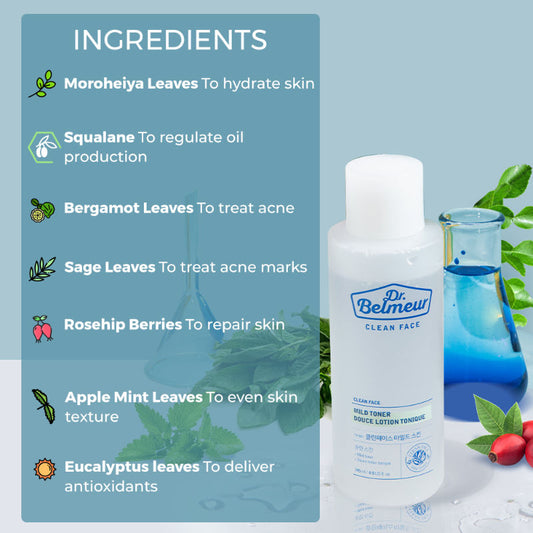 The Face Shop Dr.Belmeur Clean Face Mild Lotion With Squalane - 145 ml