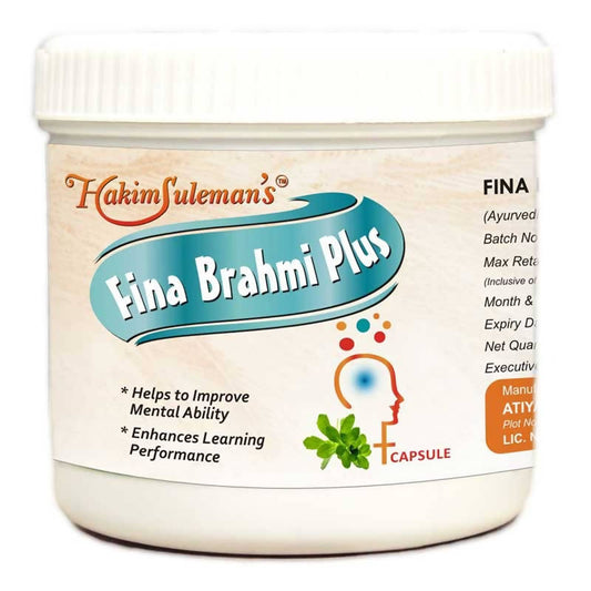 Hakim Suleman's Fina Brahmi Plus Capsules - 60 Capsules