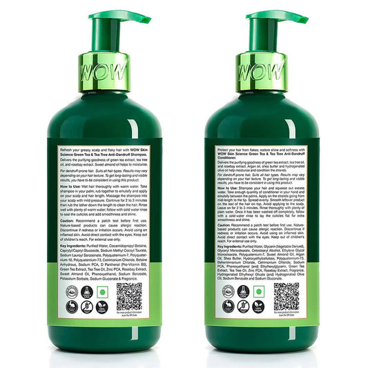 Wow Skin Science  Anti-Dandruff Shampoo & Conditioner Combo