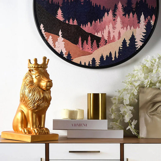 Artistic Apartment Nordic Minimalist Regal Lion