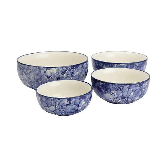 Abstract Ceramic Mixing Bowl | Set of 4