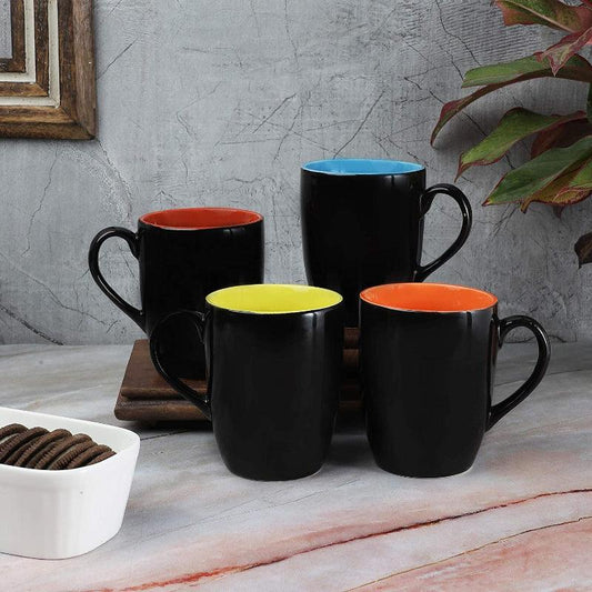 Abstract Ceramic Tea Mugs | Pack of 4