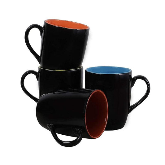 Abstract Ceramic Tea Mugs | Pack of 4