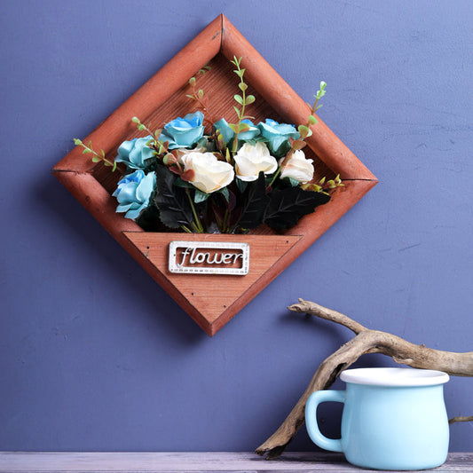 Antique Rustic Brown Victoria Wall Hanging Flower Frame