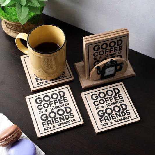 Good Friends Wooden Coaster | Set Of 6
