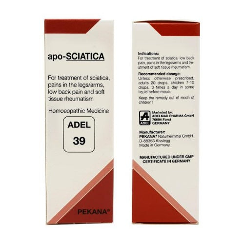 ADEL Homeopathy 39 Apo-Sciatica Drop - 20ml