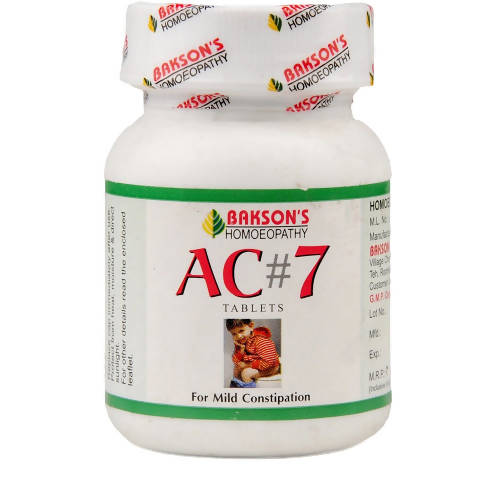 Bakson's Homeopathy AC #7 Tablets