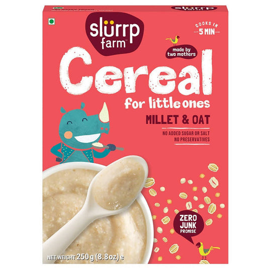 Slurrp Farm Millet & Oat Cereal For Little Ones - 250 gms
