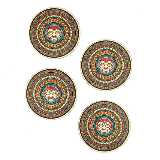 Classic Maori Mandala Coaster | Set of 4 | Multiple Designs
