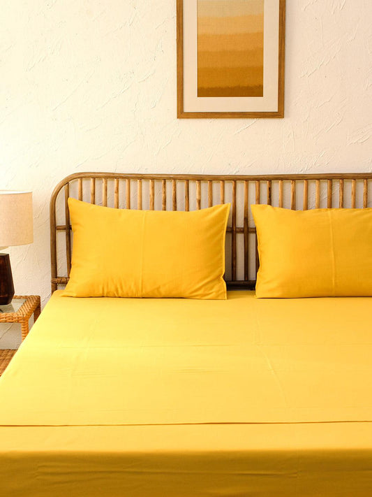 Piyambu | Single Bedsheet & 1 Pillow Cover | Multiple Colors