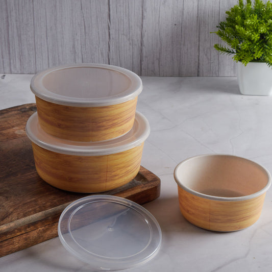 Bamboo Fibre Containers | 1.1L, 830ml, 550ml | Set of 3