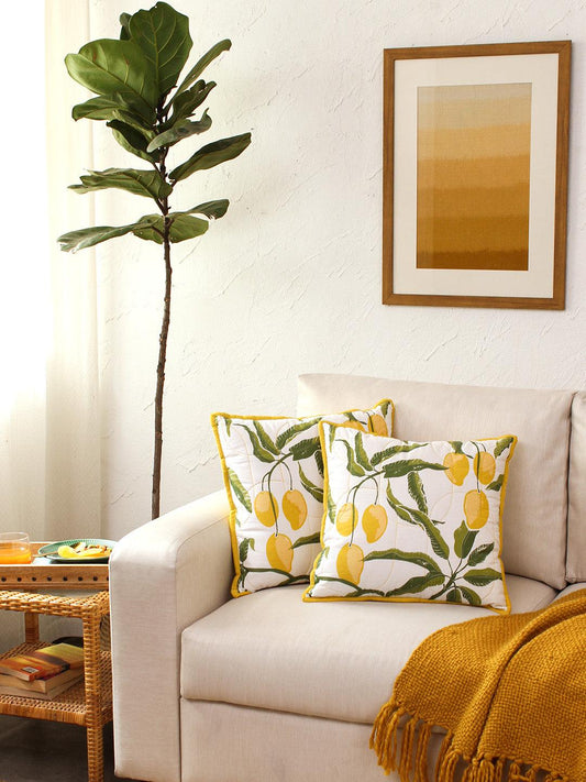 Aam Cushion Cover | 16 x 16 Inches | Multiple Colors