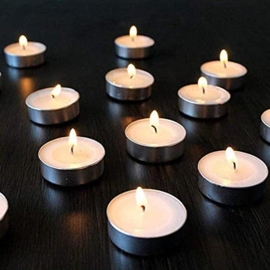White Unscented Tea Light Candles | Mutiple Sets