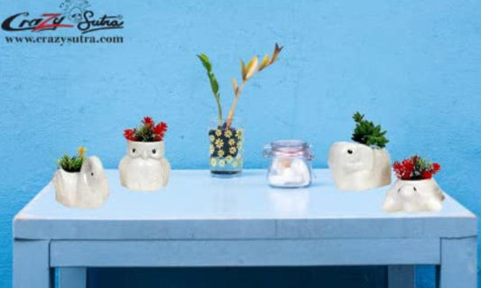 Handmade Ceramic Planters | Pack of 4