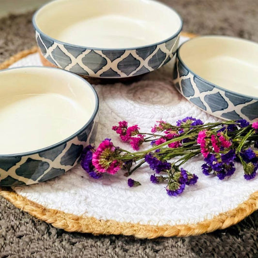 The Vintage Flat Bowl | Set Of 3