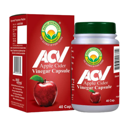 Basic Ayurveda ACV (Apple Cider Vinegar) Capsules - 40 Capsules