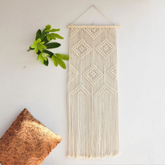 Acrylic Cotton Knitted Wall Hanging