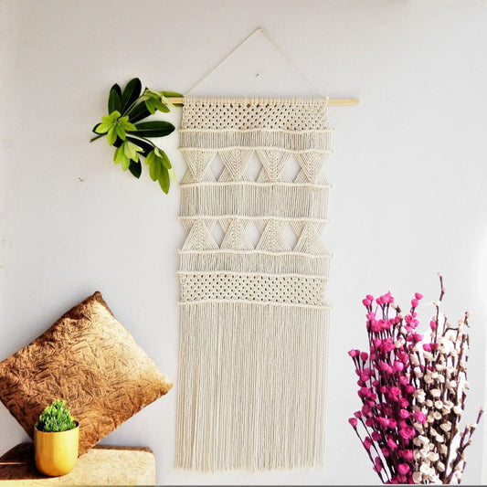 Boho Hand Knitted Wall Hanging