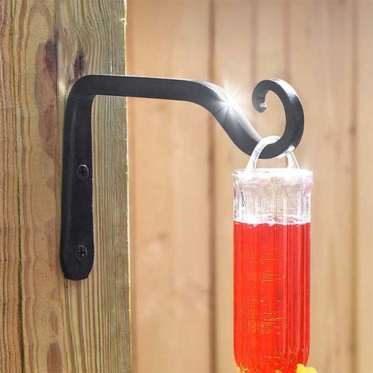 Classic Black Metal Wall Hook Hanging Plant Bracket | Single, Set of 2 & Set of 4