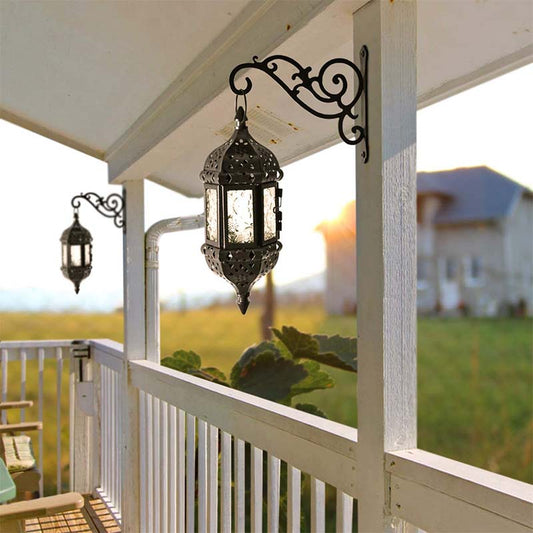 Black Metal Wall Hook Hanging Plant Bracket | Single, Set of 2 & Set of 4