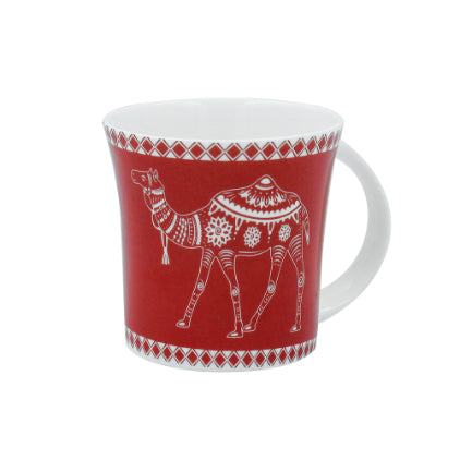 Decorative Camels Pattern Cups | 160 ml | Set of 6 | Multiple Colors