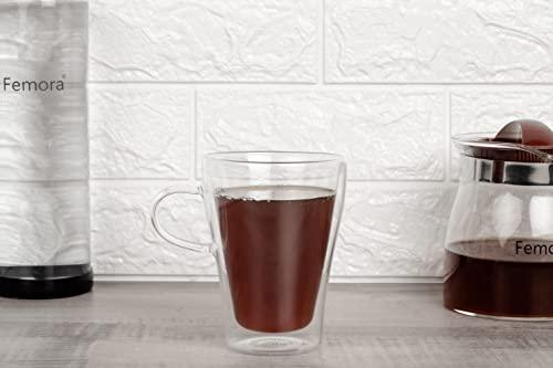 Glass Double Wall Tea Cup | 350 ml