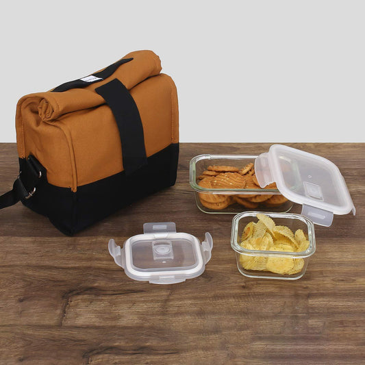 Glass Container Lunch Box | Set of 2 (Rectangle + Square)