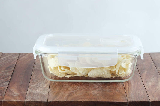 Clear Glass Lunch Box | Set of 2