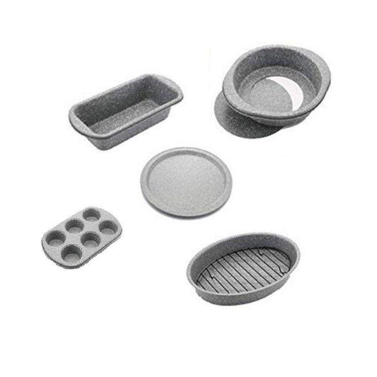 Carbon Steel Stoneware Non-Stick Bakeware Combo | Set of 5 Pans