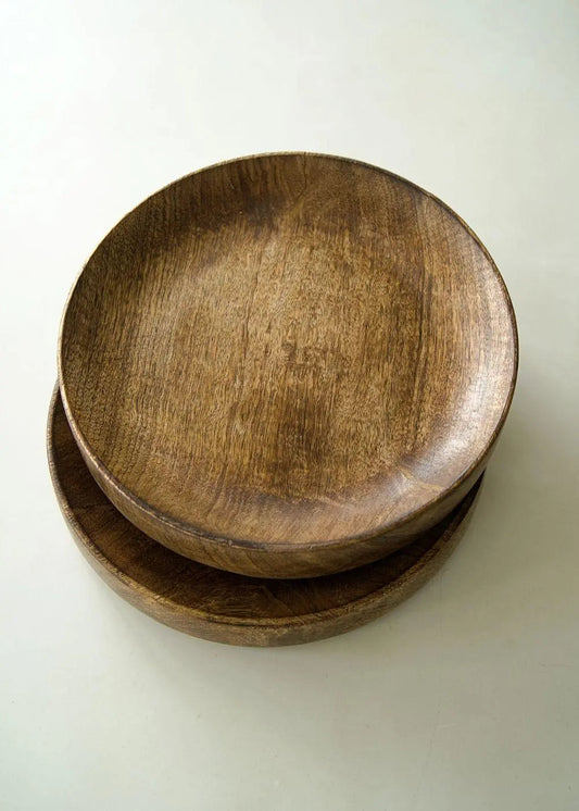 Round Platter | Made with Single wood piece