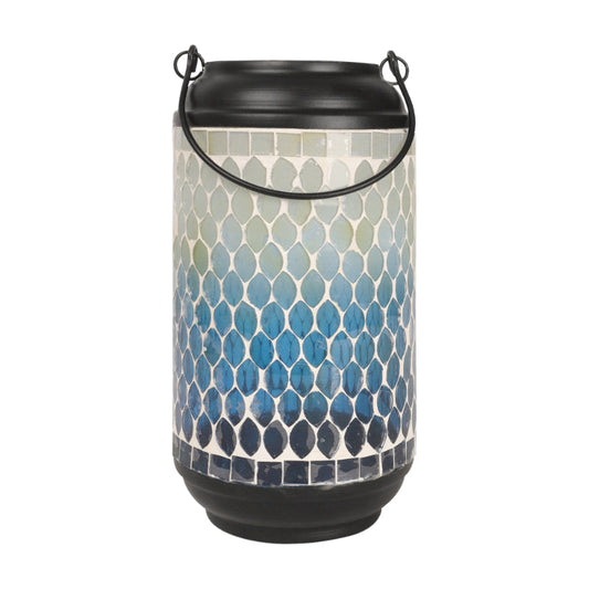 Blue & White Mosaic Design Lantern
