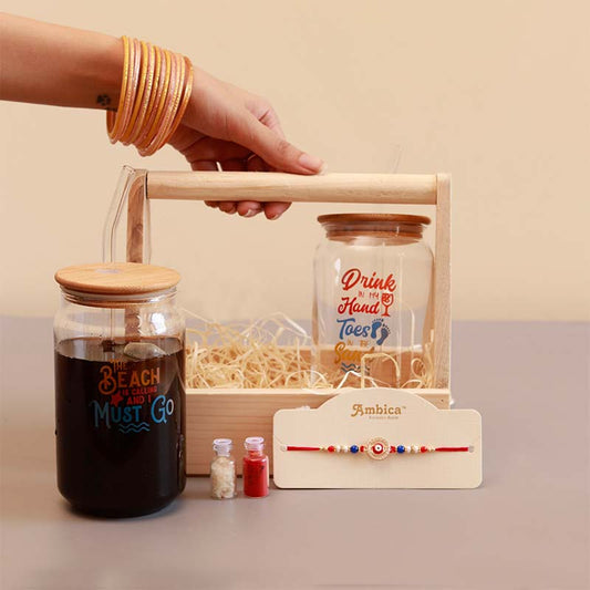 Coffee Holic Rakhi Hamper Basket