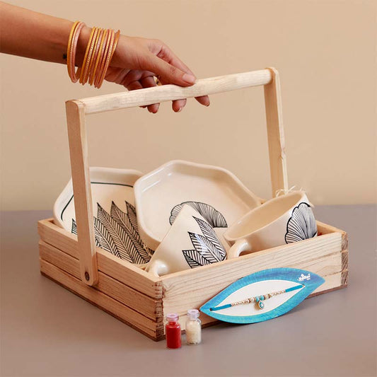 Artistic Rakhi Hamper Basket
