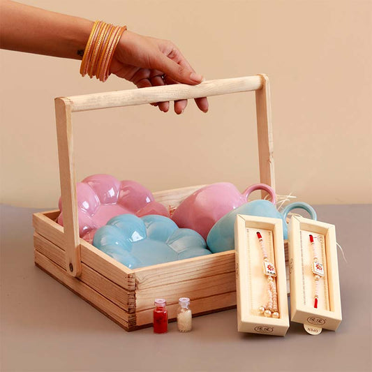 Bhaiya Bhabhi Rakhi Hamper Basket