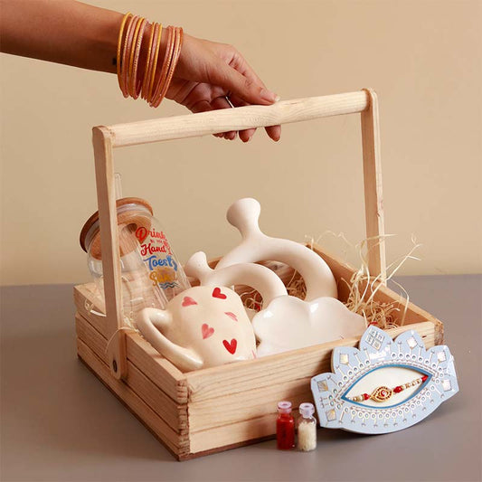 Pure Love Rakhi Hamper Basket