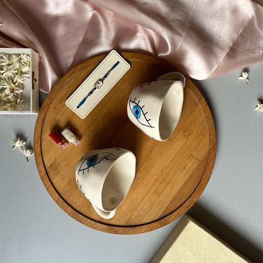 Eternal Evil Eye Rakhi Hamper Basket