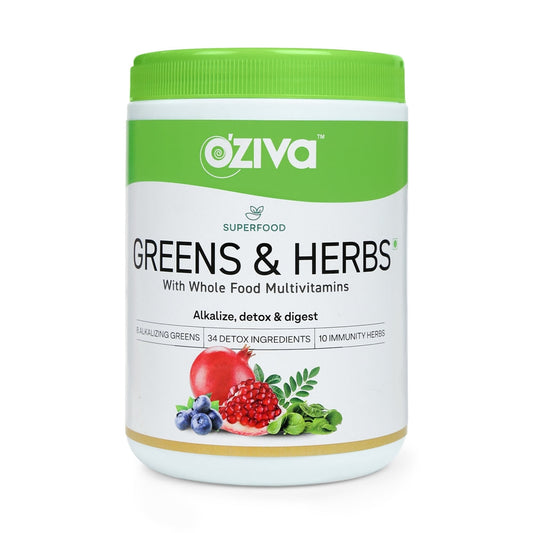 OZiva Superfood Greens & Herbs With Whole Food