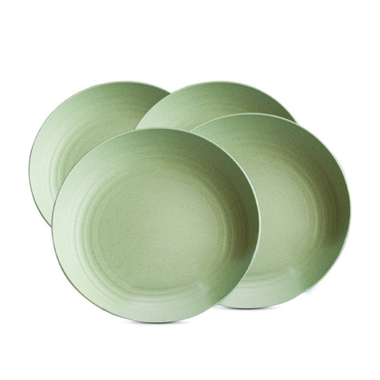 Mint Green Wheat Straw Dinner Plates | Set of 2