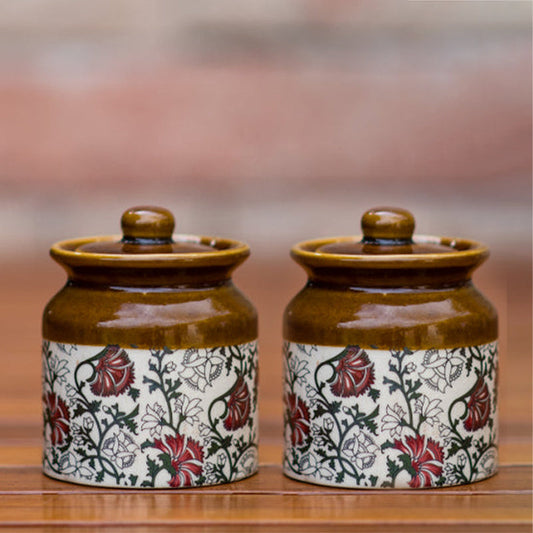 Kalamkari Jars | Set of 2 | Multiple Sizes