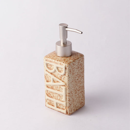 Typography Soap Dispenser